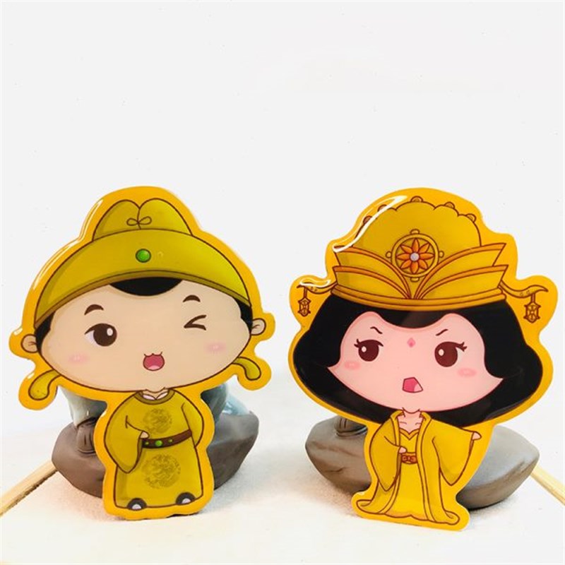 西安旅游纪念品朕略萌创意Q萌滴胶冰箱贴 卡N通唐小帝唐玄宗杨贵