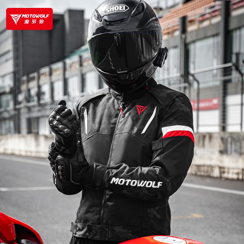摩多狼机车骑行服防水防风四季摩托车赛车服男女冬季保暖夹克上衣