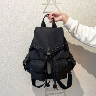 韩版牛津布双肩包女2025新款时尚外出旅行女士背包大容量防水轻便