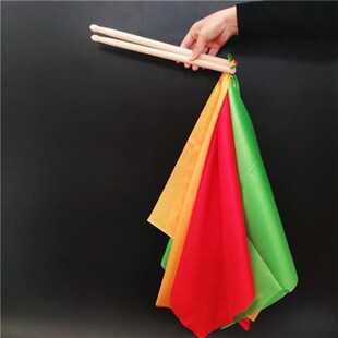 实木鼓棒儿童成人腰鼓鼓棒幼儿园器械操广场R舞红绸带鼓锤鼓槌