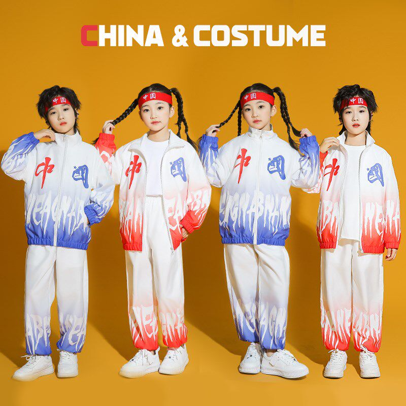 小学生运动会开幕式一年级校服班服爱国儿童啦啦队演出服表演服装