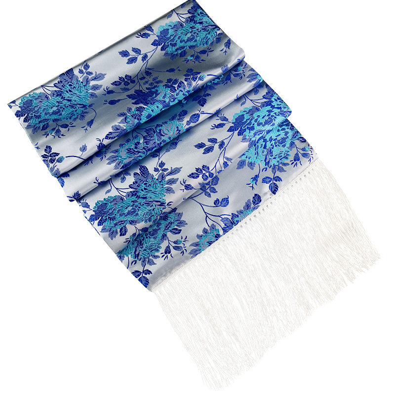 中国风特色成都蜀锦围巾纪念品出国礼品刺绣围巾送老外中国随手礼