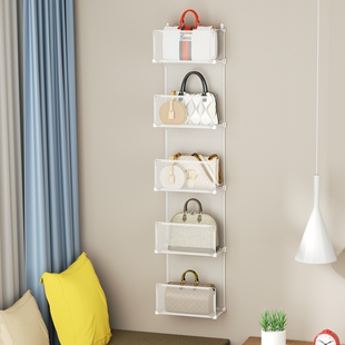 宿舍挂包包收纳神器墙面式 包架子墙壁家用卧室放包置物架 挂墙上