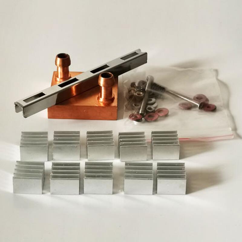 纯铝/紫铜水冷头40*40水冷板30*30电脑CPU显卡半导体制冷片散热器
