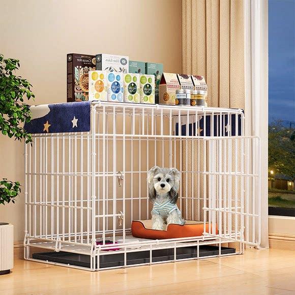 狗笼子小型中型犬室内带厕所泰迪比熊柯基柴犬专用狗窝宠物猫笼子