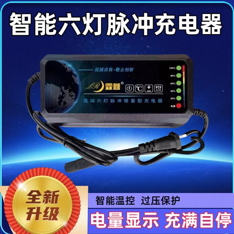 电动车霖蓉充电器48v60v72v96v自动断电关机电瓶两轮三轮铅酸电池