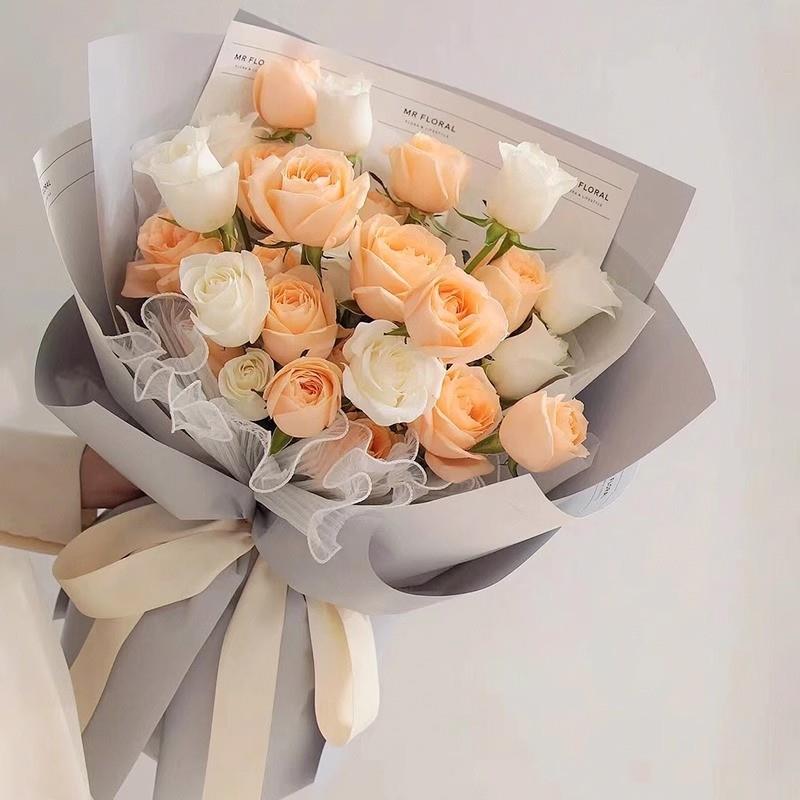 教师节香槟玫瑰花束鲜花同城速递全国配送女友生日礼物北京上海店