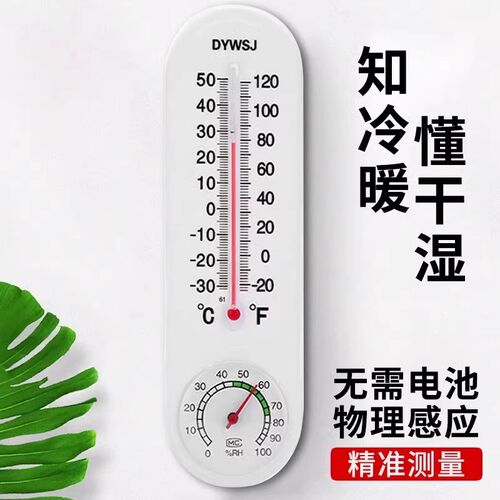 温湿度计室内家用精准温度计气温C计室外专用壁挂式养殖大棚种植