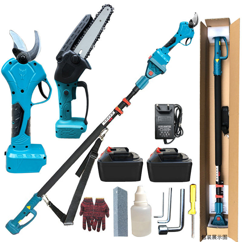 电动剪刀果树充电式修剪树枝锂电池园艺剪子修枝剪树剪刀剪高枝剪