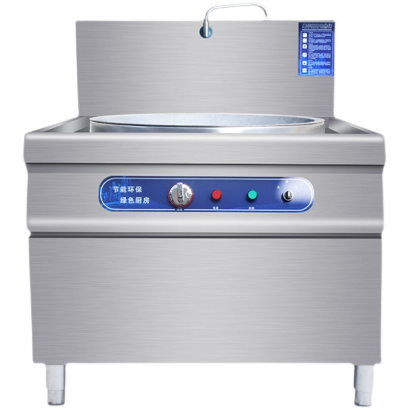 促电热大锅灶gj商用工地食堂大型电炒锅铸铁锅不锈钢羊汤钢锅大功