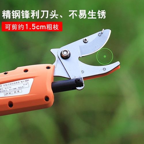 电动摘果剪伸缩高枝剪充电式荔枝龙眼修枝果园剪刀高空加长摘果器