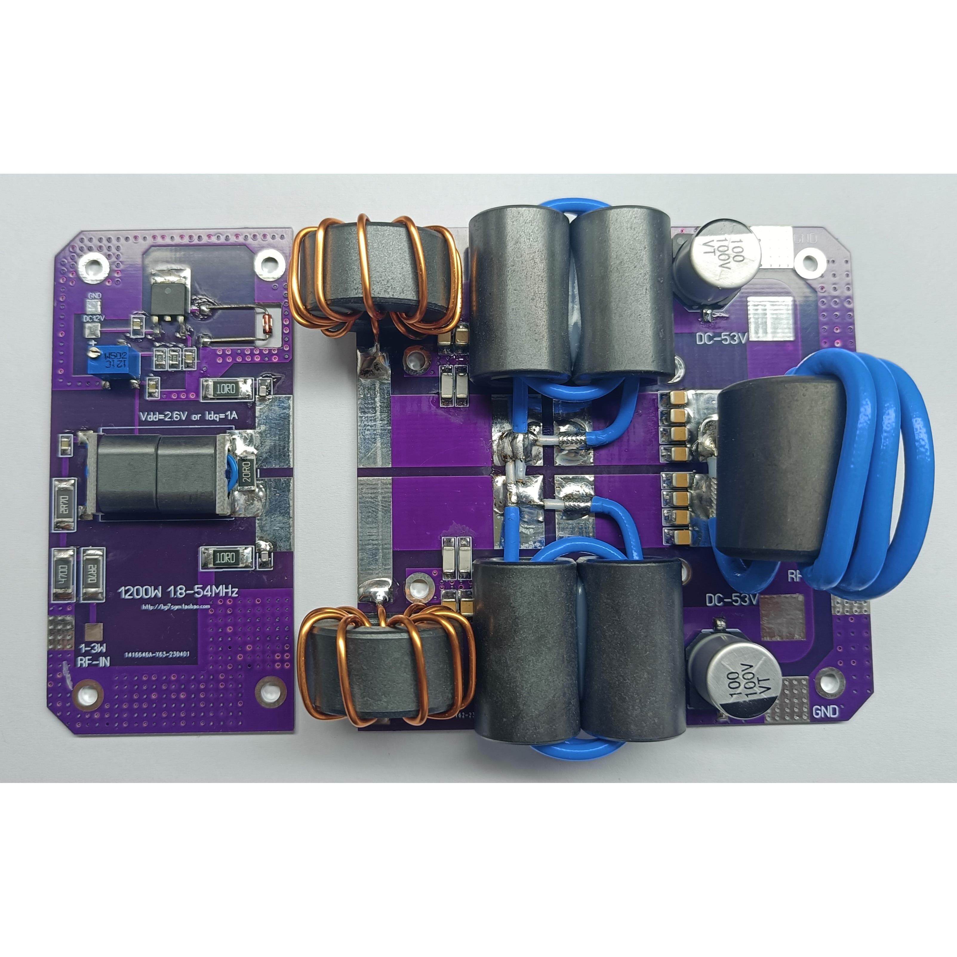 短波功放板HF放大器套件1200W功放板MRFX1K80H功放板BLF188放大器