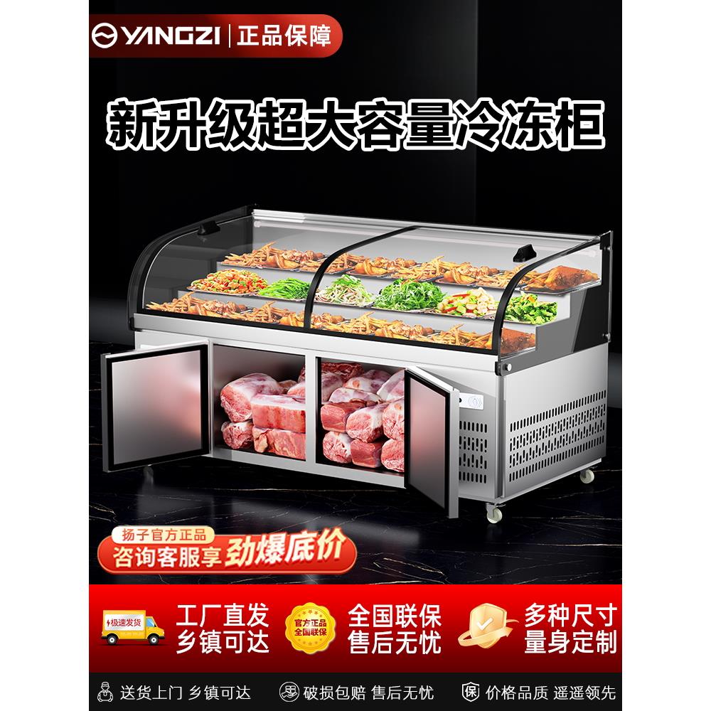 扬子三阶梯凉菜熟食卤菜饭店商用冷藏冷冻展示柜点菜保鲜鸭脖冰柜