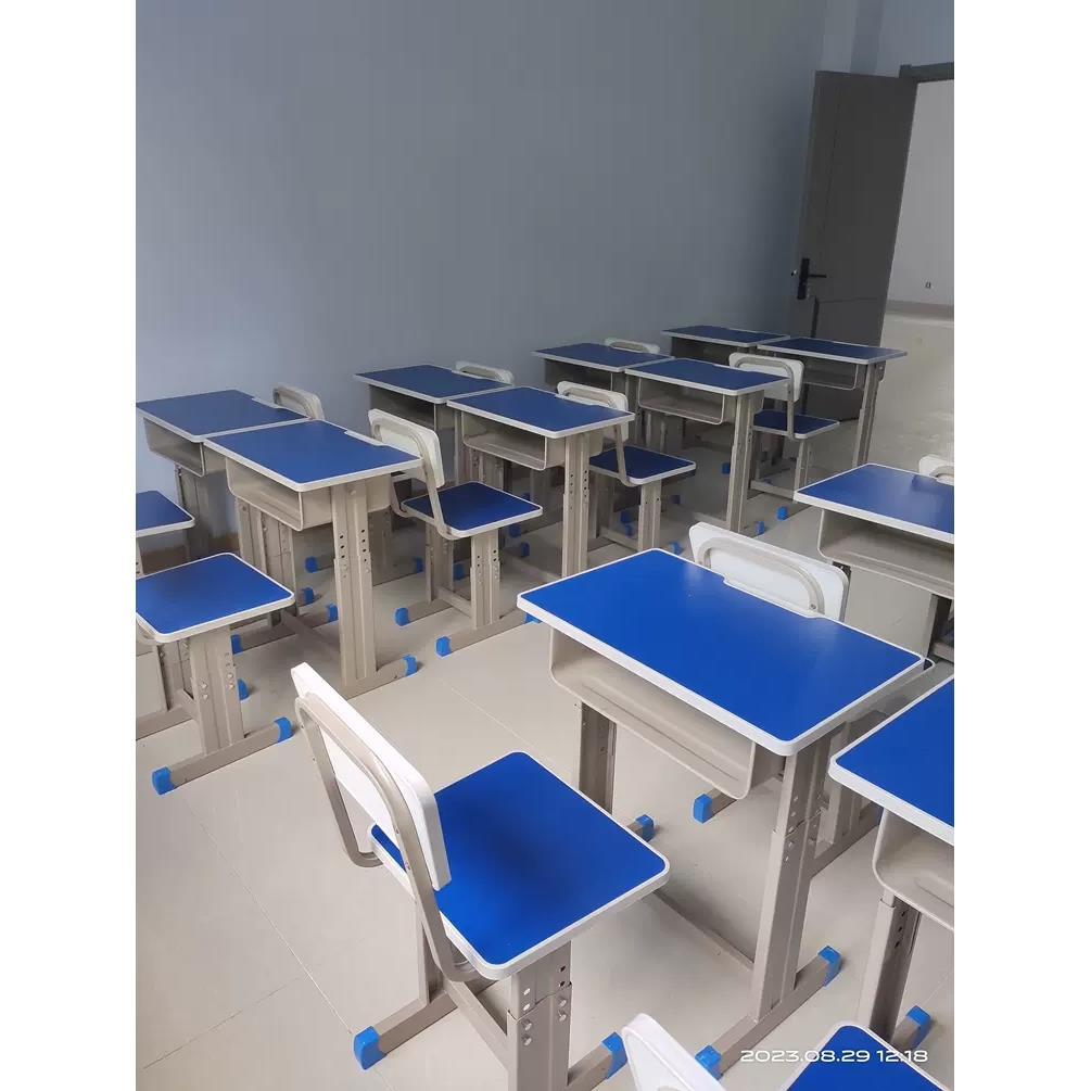 厂家直销加厚学校课桌椅单人中小学生书桌升降培训桌凳学习桌套装