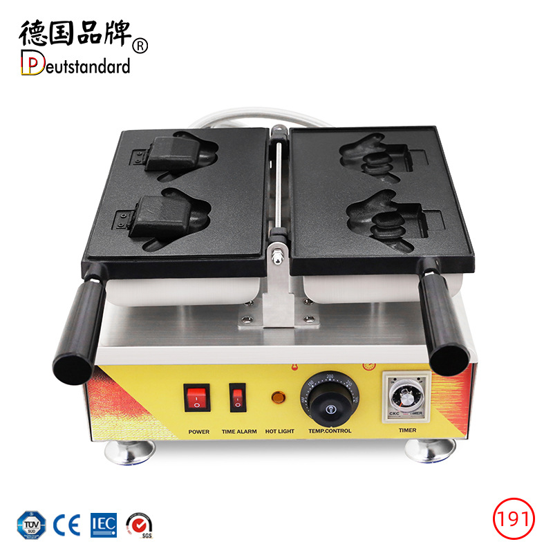 新款商用拳头冰淇淋鲷鱼烧机666手指烤饼机街头网红小吃设备NP191