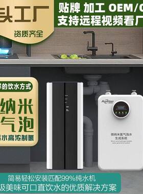 微纳米氢气泡水生成器电解富氢水机制氢机搭配厨下RO直饮纯水机用