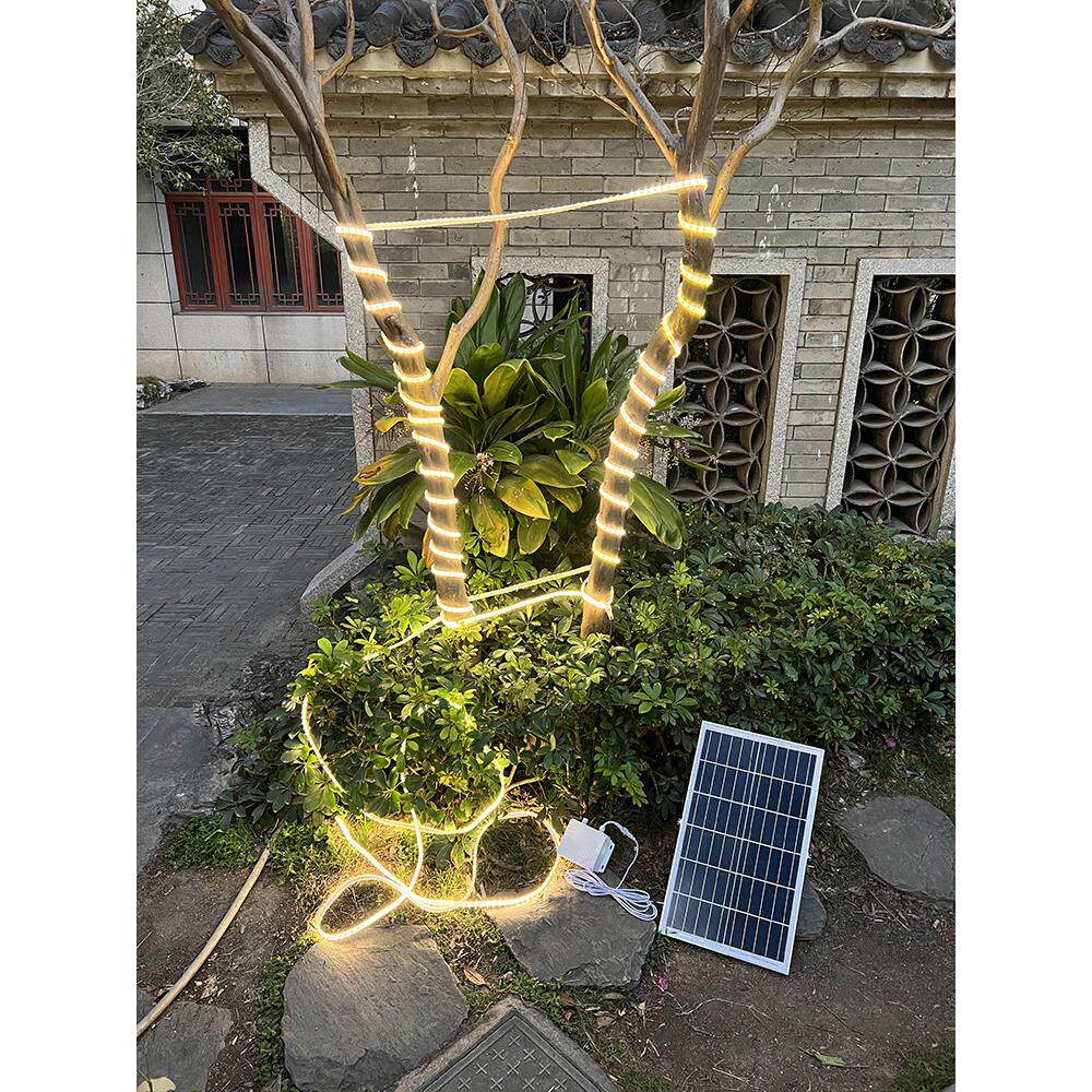太阳能灯条户外防水超亮庭院照明氛围灯装饰灯串户外照明Led灯条