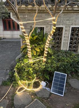 太阳能灯条户外防水超亮庭院照明氛围灯装饰灯串户外照明Led灯条