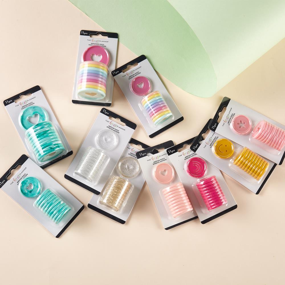 THE HAPPY PLANNER美国创意手帐配件中号蘑菇孔环扣圆片塑料11片