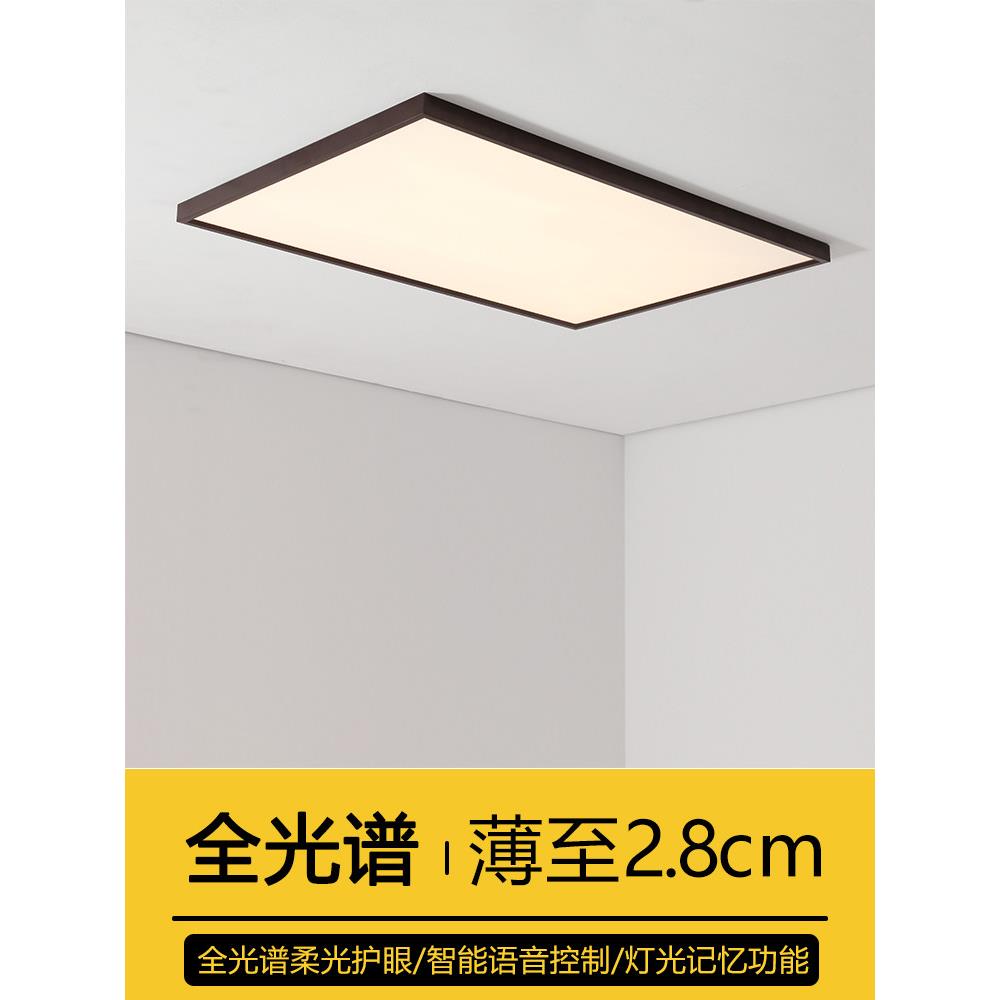全光谱护眼Led超薄吸顶灯矩形客厅灯走廊阳台灯极简条形灯