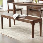 斯堪 纳维亚实木卧室床头凳门口家用换鞋 凳简单现代餐桌长凳低凳