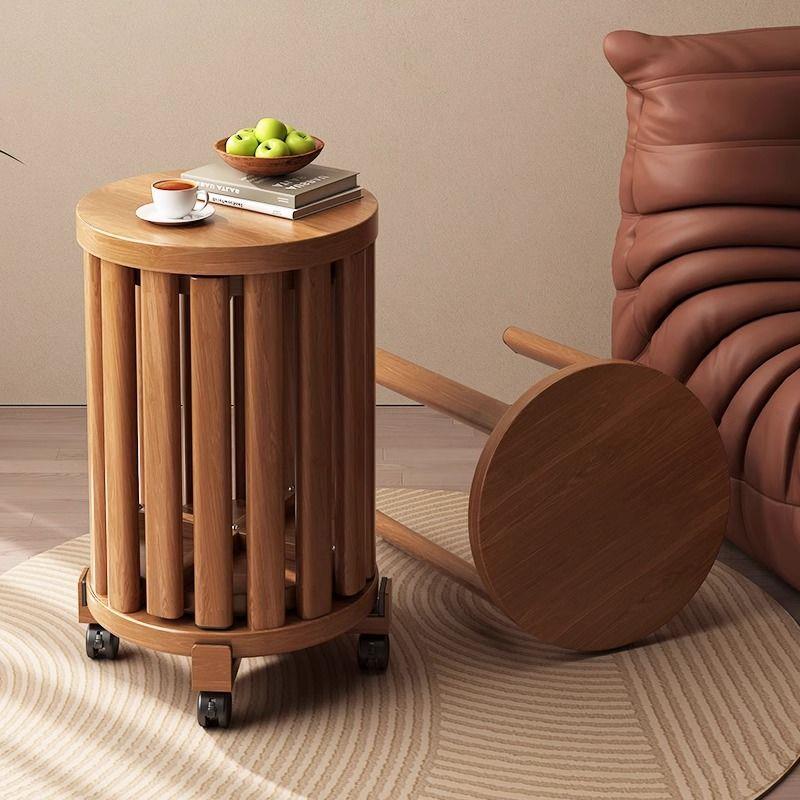 彷实木圆凳茶几家用叠放组合凳折叠椅子备用餐桌椅板凳叠叠乐凳子