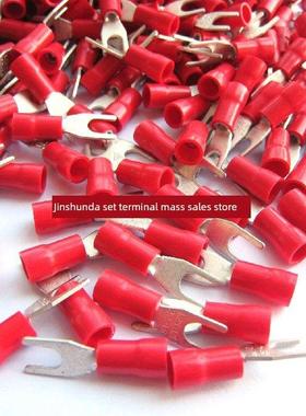 富士端子原装正品Pvc绝缘叉端子Vs1.25-3.5冷压端子铜鼻