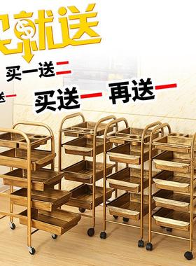 复古美发车发廊手推车杠车特价包邮美容小推车理发店烫染工具车
