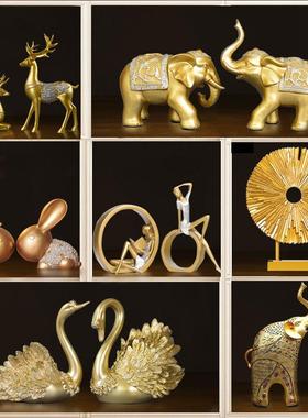 高档轻奢酒柜装饰品女孩摆件现代客厅家居电视柜办公室桌面工艺品