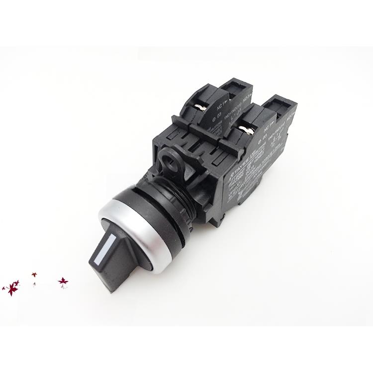 三位开关上海天逸LA42X3-40/B三档旋钮四常开22孔径切换开关