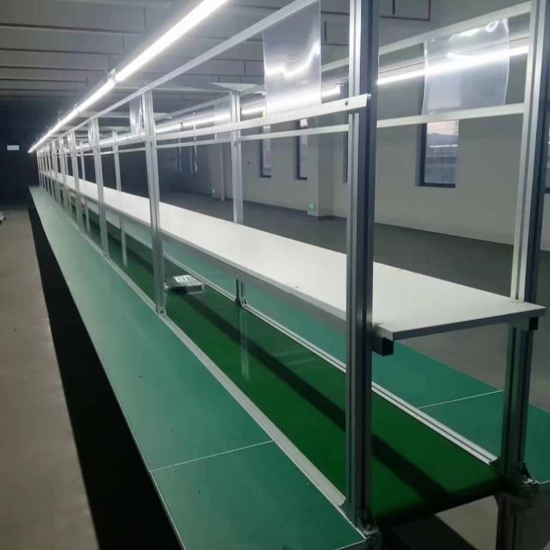 流水线工作台带灯组装拉线打包输送带铝型材传送带车间装配生产线