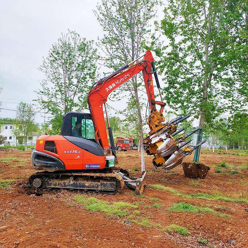挖机带土球起树机六瓣铲式挖树机园林苗木移栽机起球机移树机,农机/农具/农膜,播种栽苗器/地膜机,淘宝优惠券,粉丝福利购,淘宝优惠卷