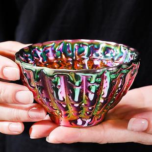建盏杯主人杯品茗 志野釉窑变七彩建盏茶杯陶瓷家用办公室待客套装