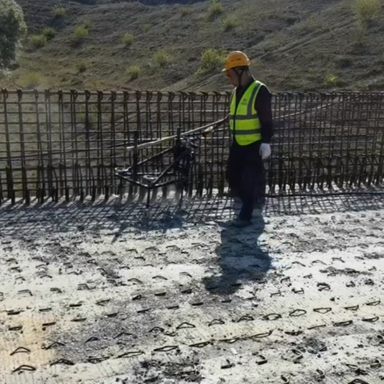 梁场用混凝土凿毛机 手持式快速打毛机 桥梁顶部手推凿毛机