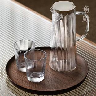 大容量扎壶耐高温茶壶杯子 北欧玻璃冷水壶凉水壶家用凉开水杯套装