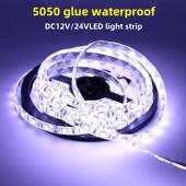 Led灯条低压12V5050贴片不干胶彩色变色防水汽车装 饰24V高亮度软