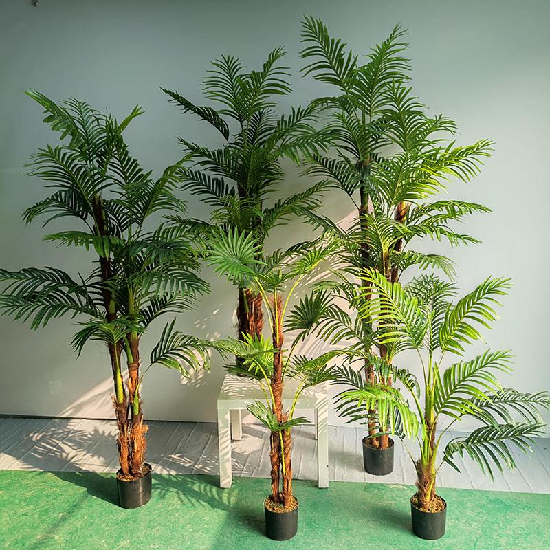 绿巴模拟棕竹向日葵绿色植物盆栽假树松尾向日葵大夏威夷向日葵凤
