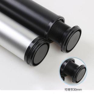 不锈钢吧台脚支撑柱可调节定制铝合金餐桌脚电脑桌腿支架金属柜脚
