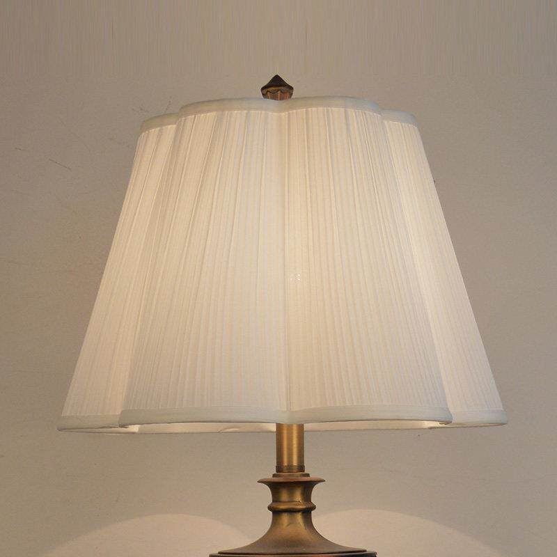 欧式布艺灯罩外壳罩台灯小罩落地大罩梅花型白色个性创意简约卧室