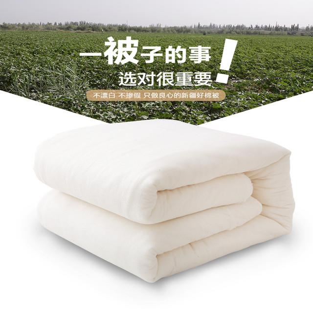 新疆新款冬季尉犁县棉被子冬被棉絮棉花被芯单人15手工定做2米X23