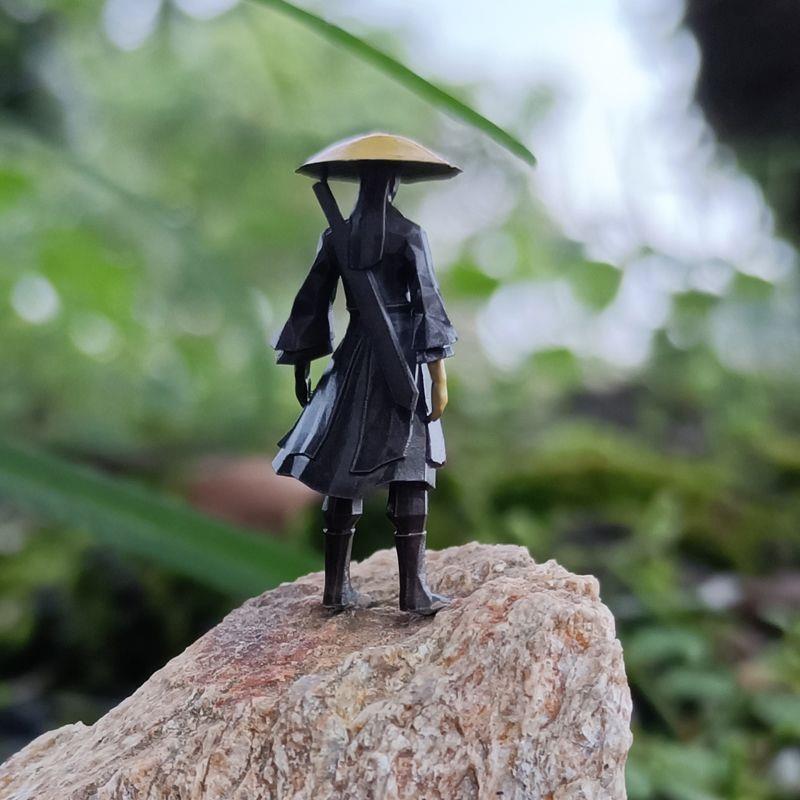 江湖故人古d风武侠剑客刀客侠客桌面小摆件微景观微缩人物模型男