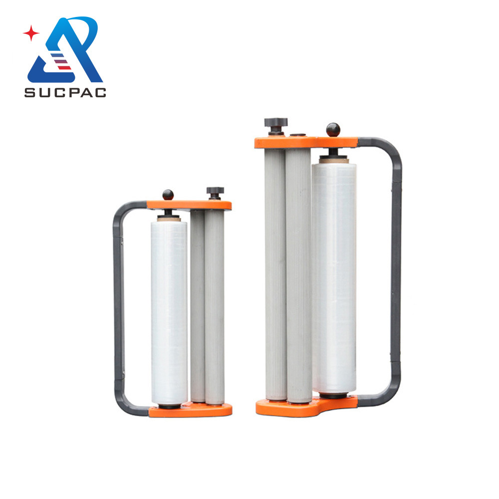 出口手持式拉膜神器 手动缠绕膜器打包    预拉伸30%手持式打包机