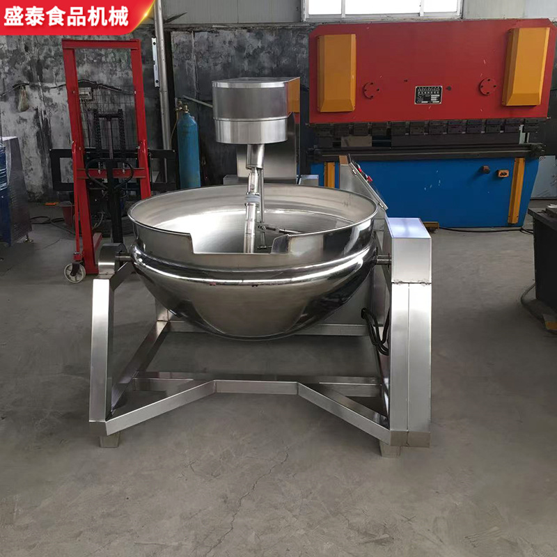 商用全自动行星搅拌炒锅 琥珀核桃蜂蜜花生坚果搅拌炒制加工设备