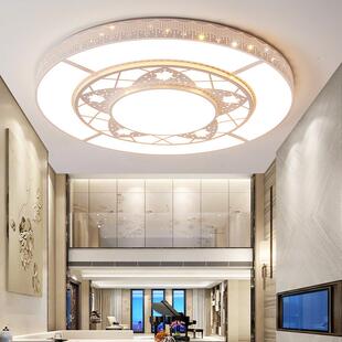 客厅灯2023年新款大圆灯简约现代大气会议室大厅主吊灯LED吸顶灯