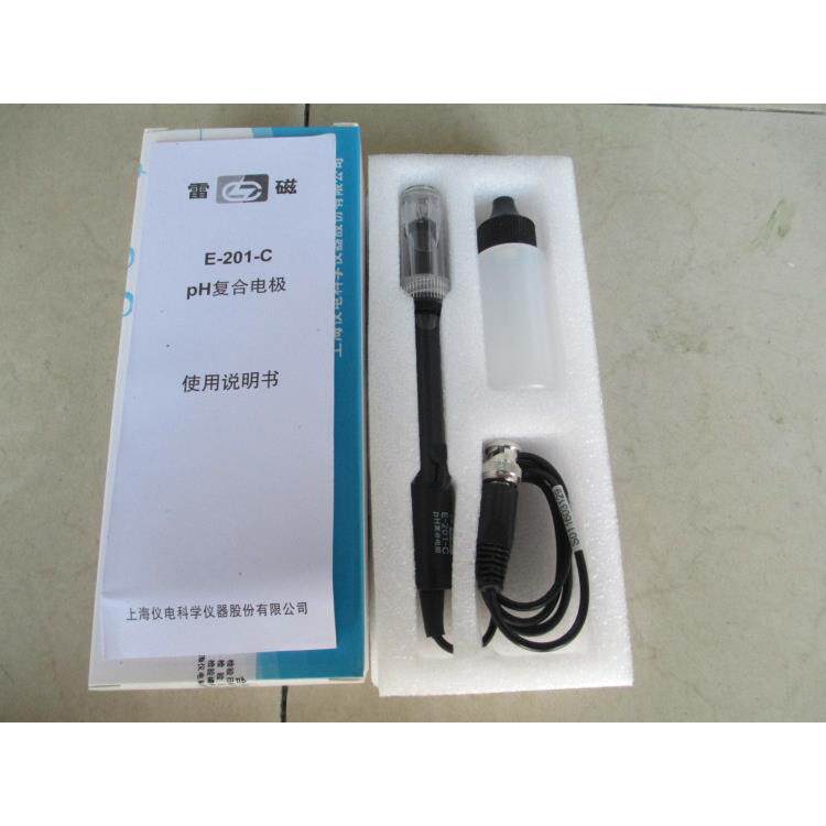 【上海雷磁】 E-201-C型pH复合电极 监视器 感测器 pH计/酸度计电