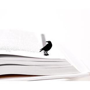 乌克兰德米特里高端乌鸦绅士金属创意书签文创简约高端精美礼品