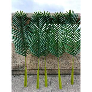 彷真树叶绿植过胶手感椰子叶棕榈叶彷真椰子树叶假绿叶装饰道具