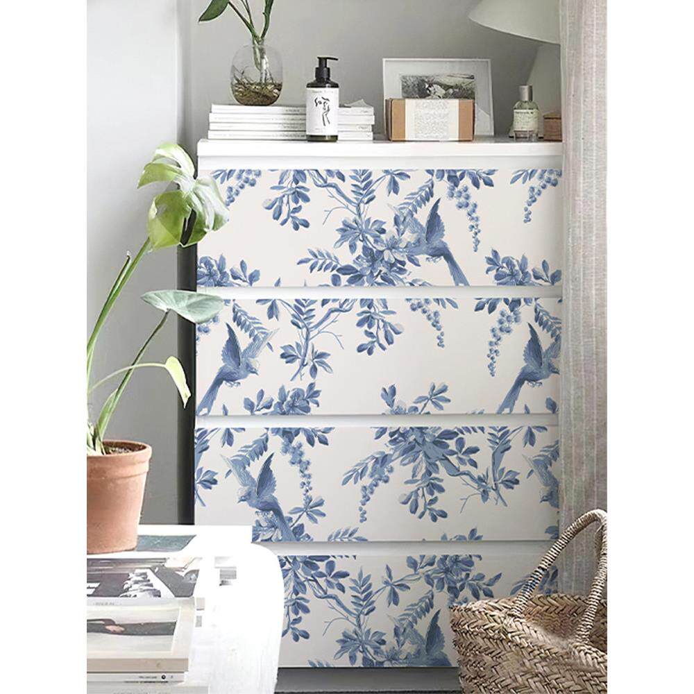 Jiffdiff覆古家具装修橱柜贴纸不干胶衣柜门装修防水防潮墙贴纸