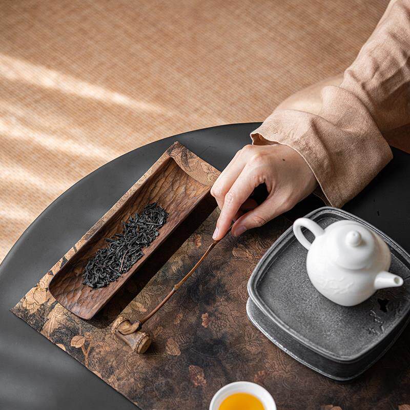 黑胡桃木实木茶则精品高端功夫茶具茶道配件茶勺 匙赏茶荷茶拨针