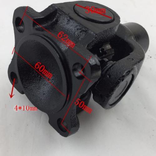 BJ212一头4孔一头6键机械工业万向联轴器十字节传动轴总成连接盘